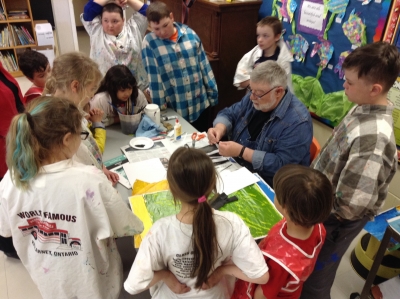 Canadian Artist visits St. Joseph Students